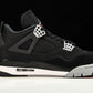 AJ4 Retro 'Black Canvas'