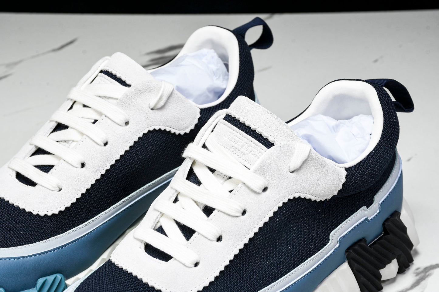 Нermès Bouncing Sneaker Panelled 'Marine Bleu Blanc'