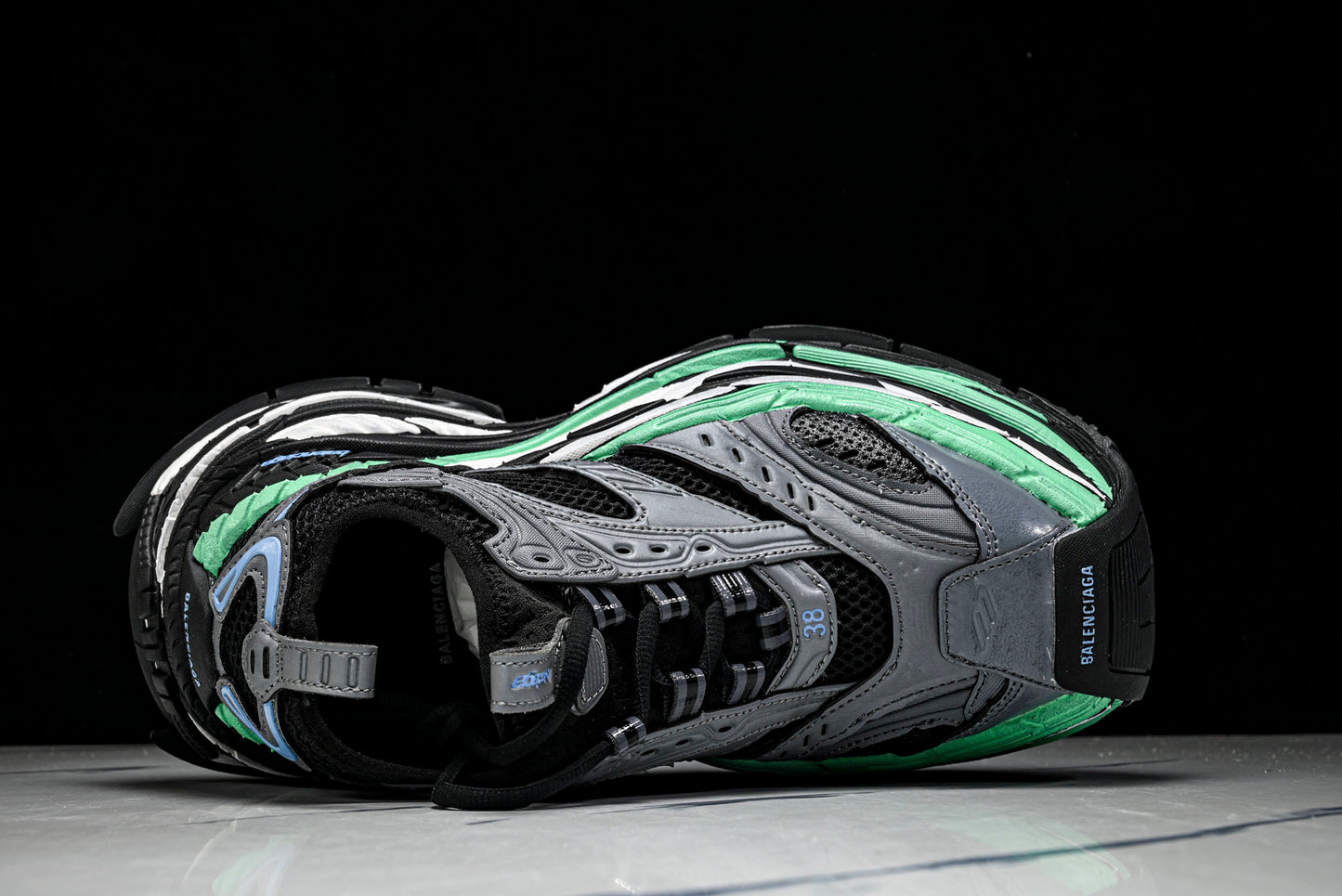 Вalenciaga Platform Sneaker 'Black Green Grey'