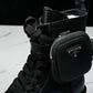 Prada Monolith Boots with Pouch 'Black'