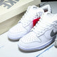 SB Dnk Low x Supreme 94 White Metallic Silver