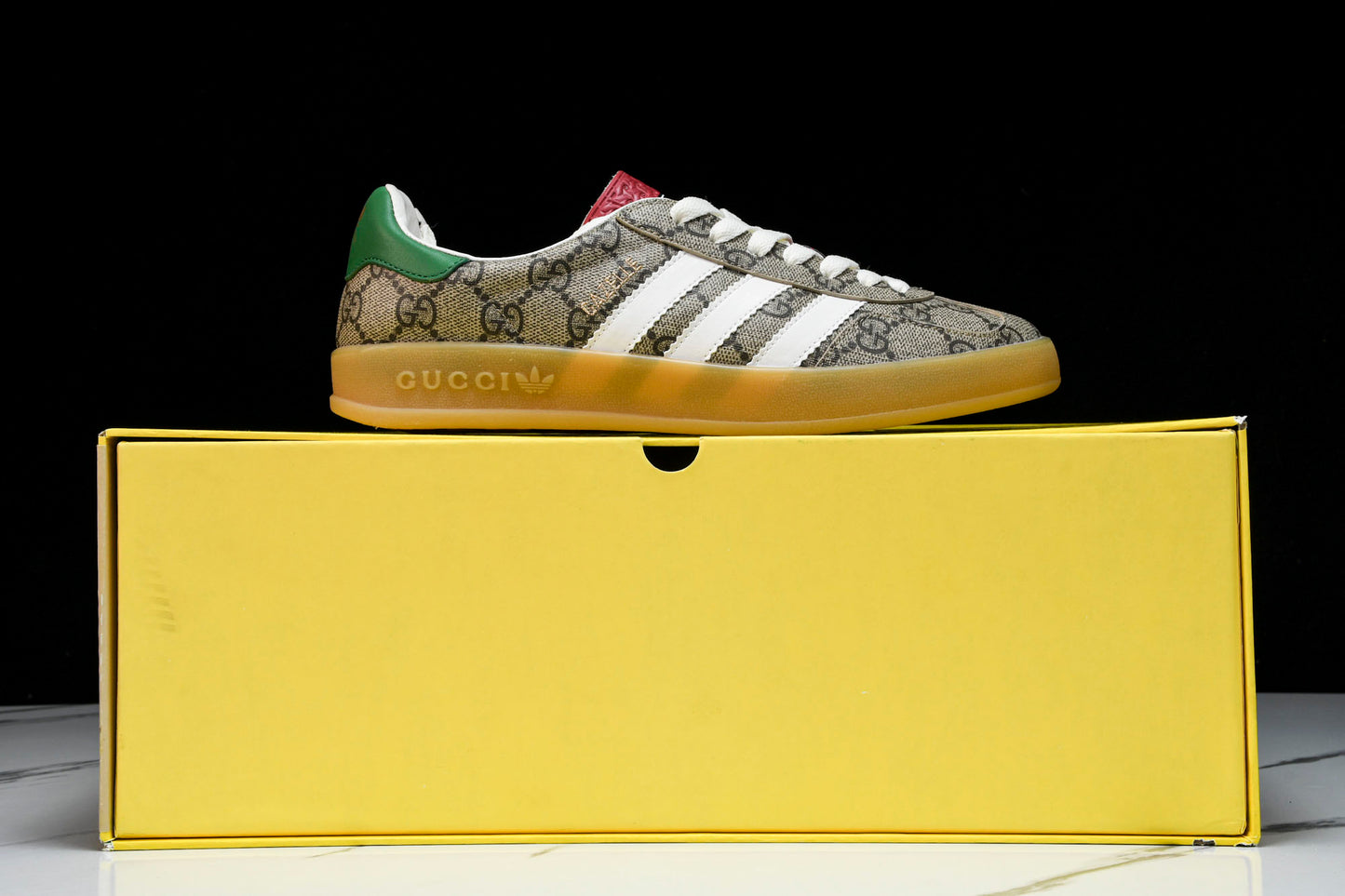 Guссi x Gazelle 'Beige GG Monogram'
