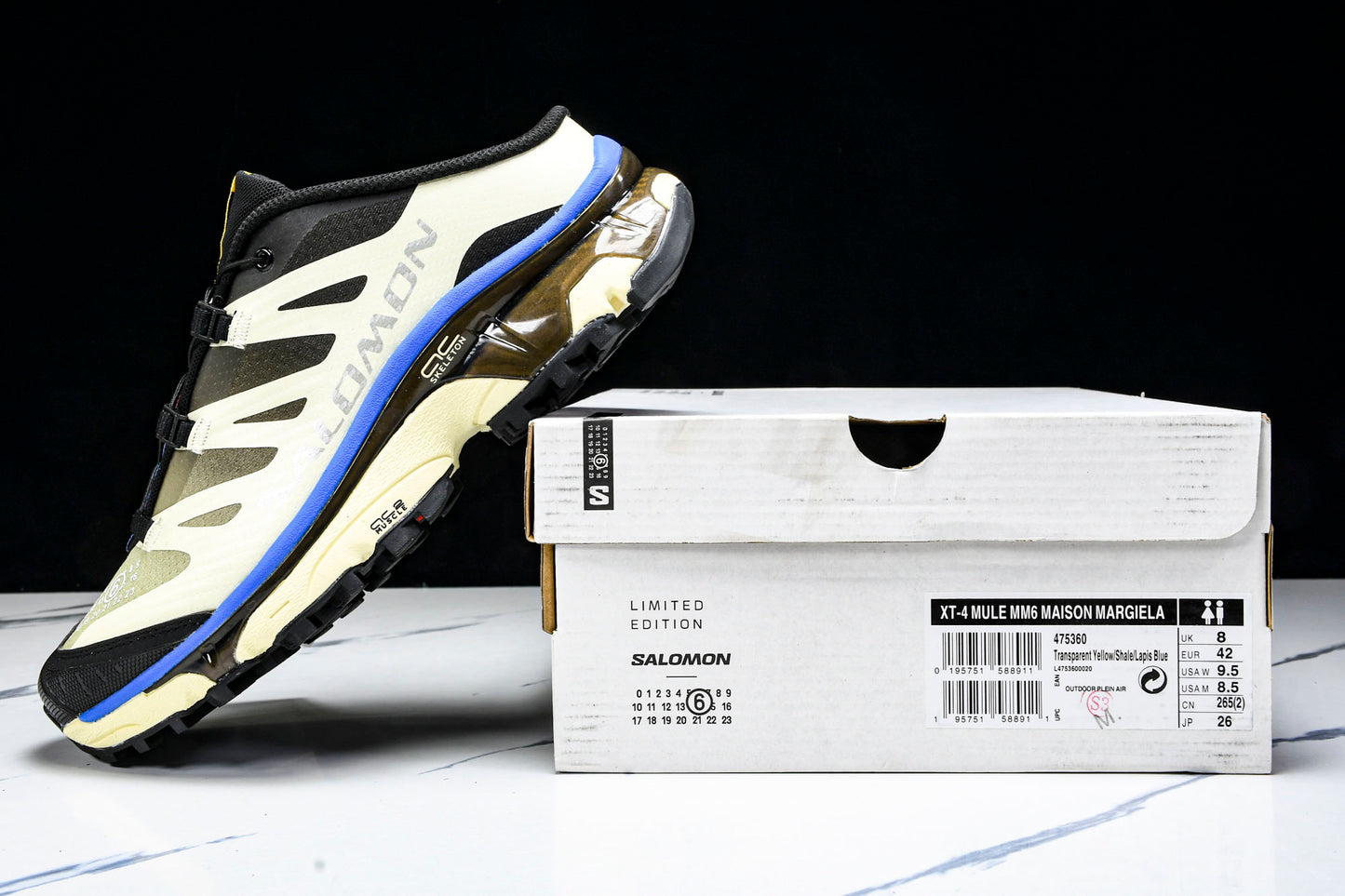 Salomon x MM6 Maison Margiela XT-4 Mule 'Transparent Yellow Shale'