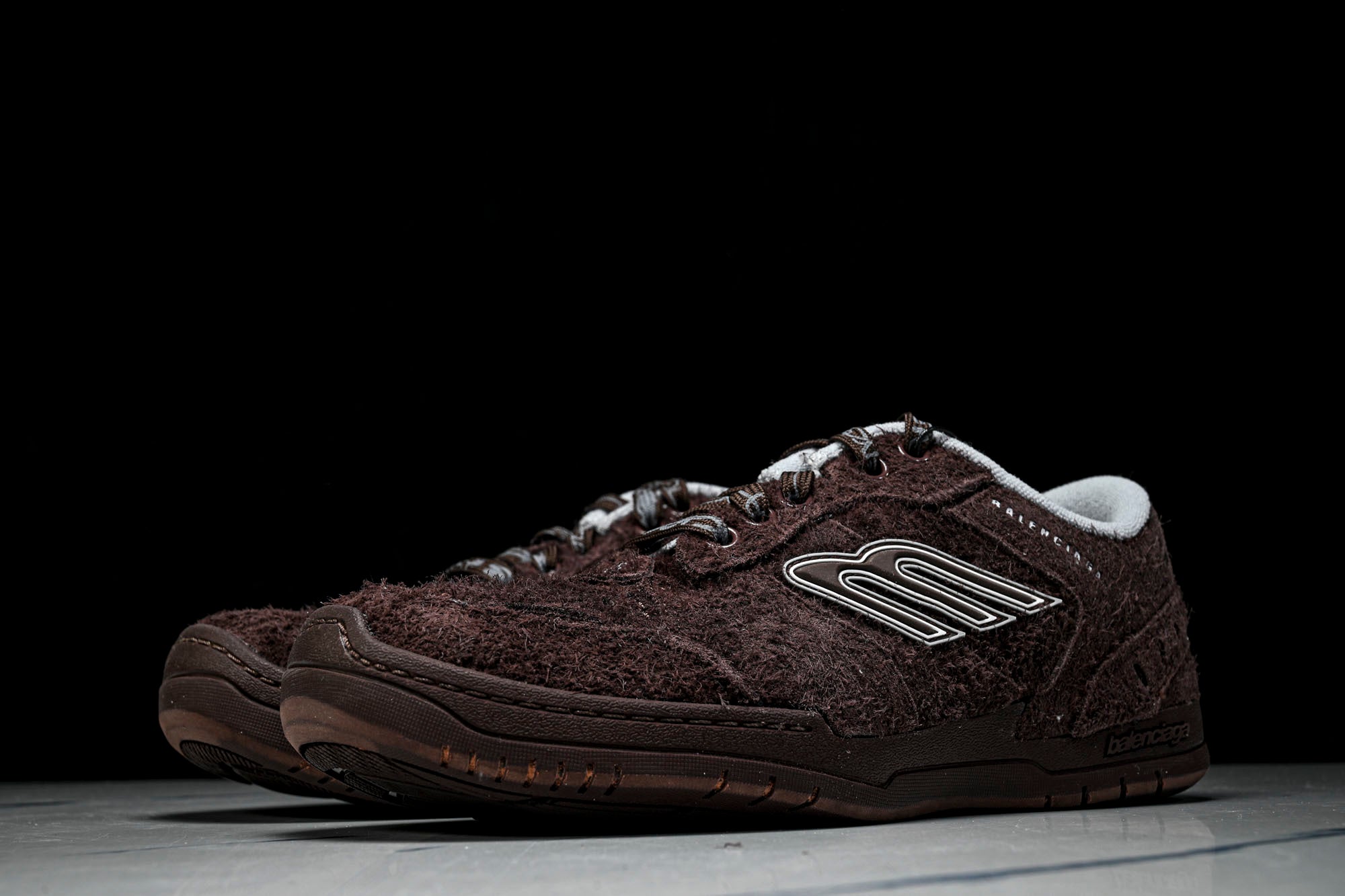 Вalenciaga Hamptons Suede Sneaker 'Dark Brown'