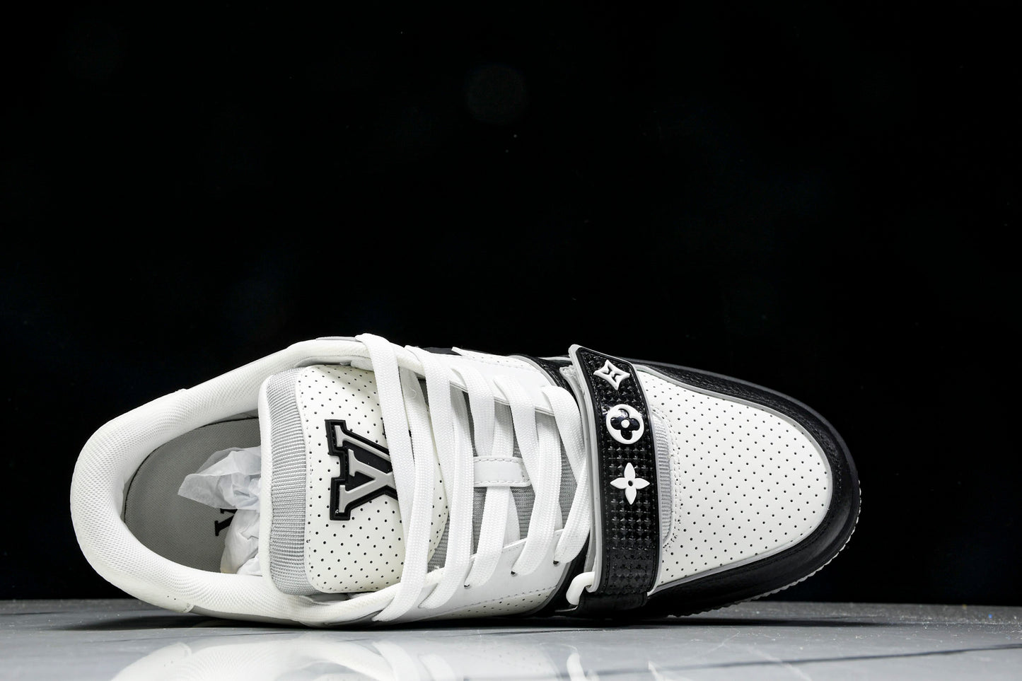 Louis Vuittоп Trainer Low Velcro Strap 'Perforated Black'