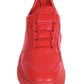 Low Red Leather Sneaker