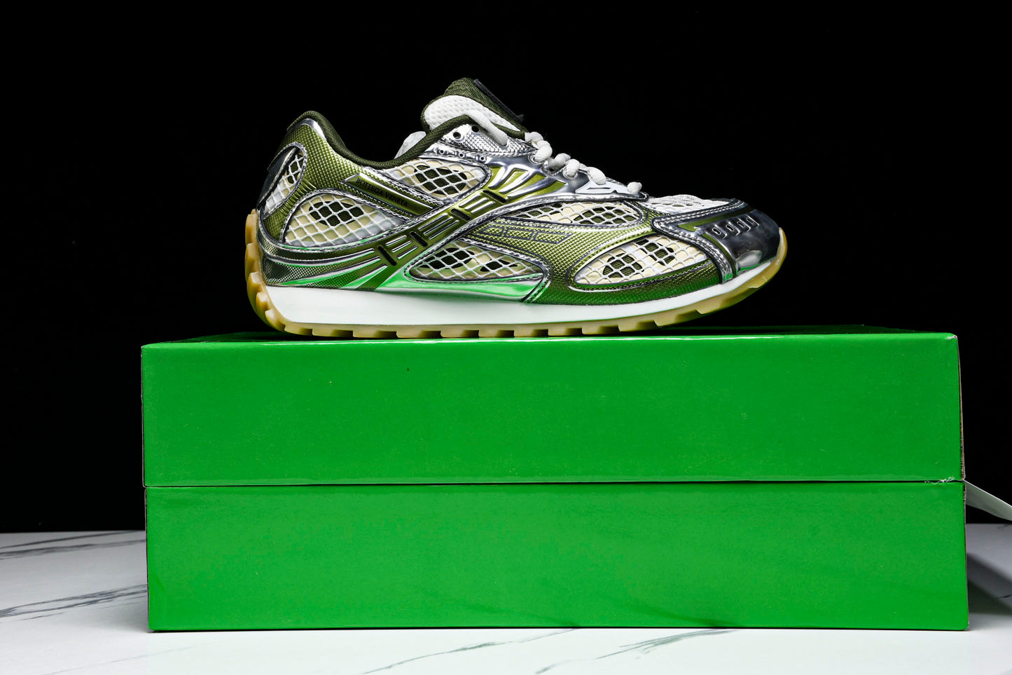 Вottega Veneta Orbit Sneaker 'White Olive'