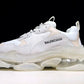 Triple S Sneaker "White Cream Clear Sole"